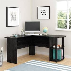 lot 363 image: Ameriwood Corner Desk with 2-Shelves Model 9354026PCOM - BROKEN CORNER.