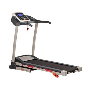 lot 437 image: Sunny Health and Fitness (SF-T4400) Motorized Treadmill - Missing Magnetic Key (any small magnet will work) - RUNS WELL