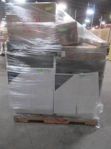 lot 429 image: MIXED PALLET (17 Pieces) OF FURNITURE, BUILDING MATERIALS AND MORE - RETAIL VALUE $3,300.20