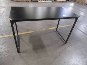 lot 438 image: CubiCubi Computer Desk 47 Study Writing Table in Black - Damage to Corner.