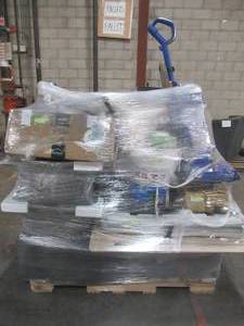 lot 444 image: MIXED PALLET (27 Pieces) OF CLEANING PRODUCTS, VACUUMES, FURNITURE AND MORE - RETAIL VALUE $2,727.99