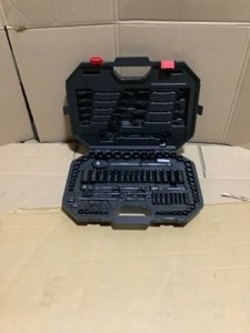 Husky 14 in., 38 in. and 12 in. SAE Drive 100-Position Universal and Metric Mechanics Tool Set (105-Piece). See Pictures