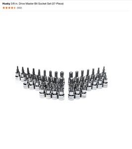 Husky 38 in. Drive Master Bit Socket Set (37-Piece) & Various Sizes of Husky Ratchets. See Pictures