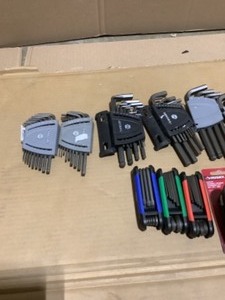 Various Kinds & Conditions of Husky SAEMetric Hex Keys, Long Arm & Ball End Hex Keys. See Pictures