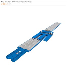 Kreg 48 in. Accu-Cut Aluminum Circular Saw Track, 24 in. Rip Cut Saw Guide & 4 ft. Straight Edge Guide. See Pictures