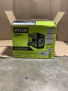 RYOBI 2,300-Watt Recoil Start Bluetooth Super Quiet Gasoline Powered Digital Inverter Generator with CO Shutdown Sensor. See Pictures