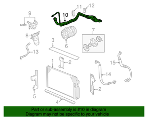 lot 732 image: NOS - Genuine GM AC Hose Assembly - Fits 2000 to 2005 Cadillac Deville - Part No. 25713423