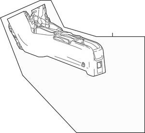 lot 764 image: NOS - Genuine GM Front Floor Console - Fits 2013 to 2016 Buick Encore - Titanium Color - Part No. 95300722