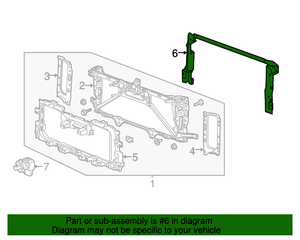 lot 768 image: NOS - Genuine GM Radiator Support Panel Seal - Fits 2015 to 2019 Chevrolet & GMC 150025003500 Trucks - Part No. 23204320