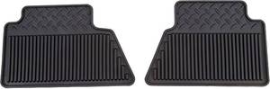 lot 775 image: NOS - Genuine GM Rear Crew Cab Floor Mats - Fits 2015 to 2019 GM 150025003500 Trucks - Part No. 19300744 - Black