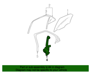 lot 853 image: NOS - Genuine GM  ACDelco Power Window Motor Assembly - Fits 2005 to 2011 Cadillac STS - Part No. 25999741