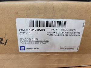 lot 907 image: NOS- Genuine GM Front & Rear Molded Splash Guard Kit - Black - Fits 2010 to 2015 GMC Terrain - Part No. 19170503