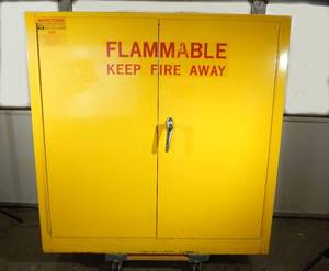 lot 6 image: ProtectoSeal Flammable Liquids Locking Storage Cabinet With Key - Model 5524