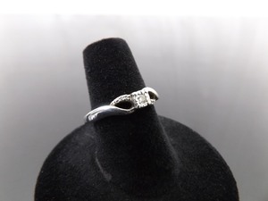 .925 Sterling Silver Diamond Promise Ring Size 6.5