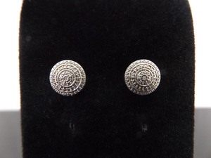 .925 Sterling Silver Diamond Accented Post Earrings