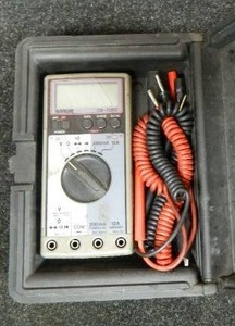 lot 80 image: MultiMeter, Soldering Gun & Drill