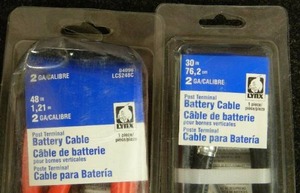 lot 85 image: Battery Cables & Out Door Light Kit