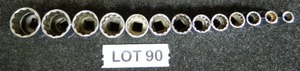 lot 90 image: Snap-On 12 drive Socket Set