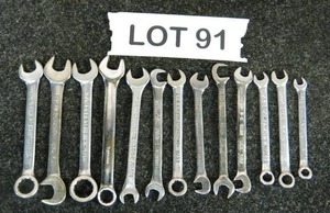 lot 91 image: Snap-On Wrench Set 1 116 to 1 516, Corn Well Wrenches
