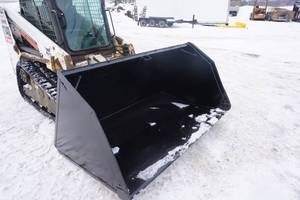 lot 8 image: Universal Mount Bobcat Skid Loader Skid Steer 75 Material HandlingSnow Bucket