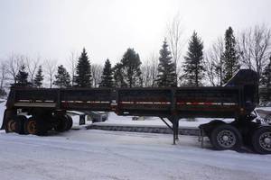 lot 2 image: 1999 Clement 40 Frame  Less Tandem Axle End Dump Semi Trailer  RESERVE HAS BEEN MET