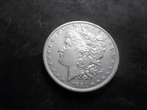 1884 O Morgan Silver Dollar
