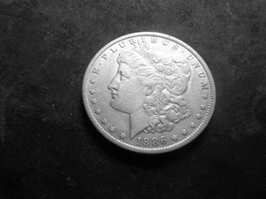 1886 O Morgan Silver Dollar