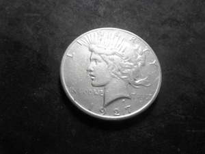 1927 S Silver Peace Dollar