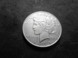 1934 Silver Peace Dollar