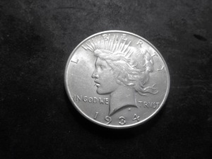 1934 D Silver Peace Dollar