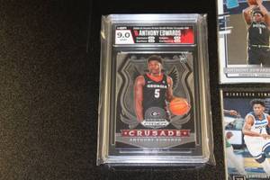 lot 1 image: 2020-21 Prizm Draft Anthony Edwards HGA 9 & (4) Rookie Card Lot  5 Different Rookie Cards