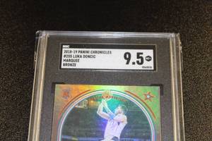 lot 2 image: 2018-19 Chronicles Marquee Bronze Luka Doncic #255 SGC 9.5 Rookie Card