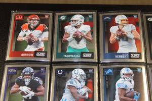 lot 28 image: 2020 Panini Chronicles Score Chrome Complete Insert Rookie Card Set  20 Card Complete Set