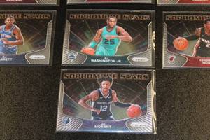 lot 31 image: 2020-21 Prizm Sophomore Stars Complete Insert Set  10 Card Complete Insert Set