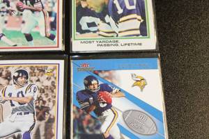 lot 46 image: Fran Tarkenton Football Card Lot  6 Different Cards