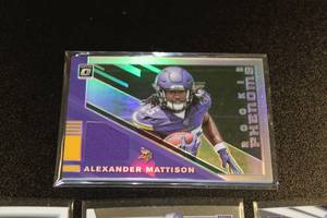 lot 53 image: Alexander Mattison Rookie Card Lot  4 Different Cards