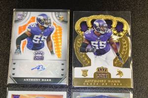 lot 54 image: Anthony Barr Rookie Card Lot  4 Different Cards