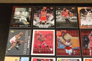 lot 64 image: Michael Jordan Basketball Card Lot  24 Different Cards