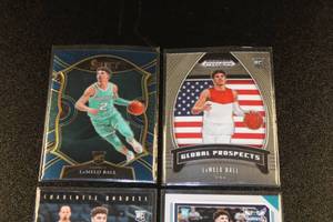 lot 65 image: LaMelo Ball Basketball Card Rookie Lot  4 Different Rookie Cards