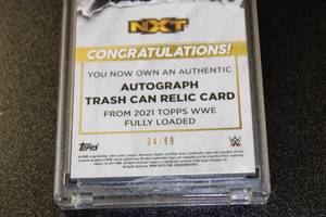 lot 74 image: 2021 Topps Fully Loaded Santos Escobar WWE Relic Autograph 499  Only 99 Exist