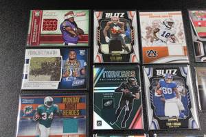 lot 76 image: Football Card Jersey & Relic Lot  12 Cards