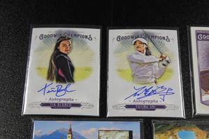 lot 81 image: Goodwin Champions Relic & Autograph Lot  6 Cards
