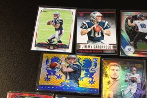 lot 85 image: Jimmy Garoppolo Football Card Lot  9 Different Cards