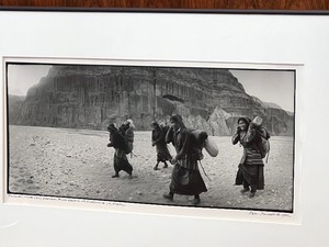 lot 48 image: Lovely Framed Black & White Photo Taken in Nepal
