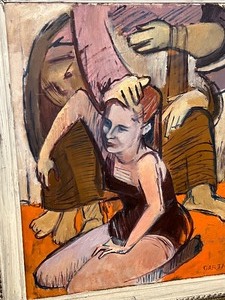 lot 32 image: Original Oil on Board by Garth