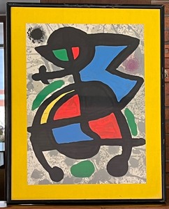 lot 33 image: Joan Miro Lithograph in Color from Derriere le miroir