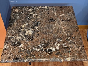 lot 70 image: Marble Topped Accent Table