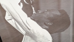 lot 76 image: Framed Miles Davis Print