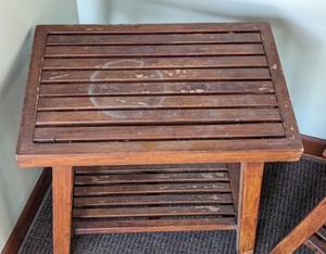 lot 117 image: Pair of Smith and Hawken Outdoor Side Tables