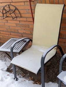 lot 119 image: Patio Chairs and Side Table